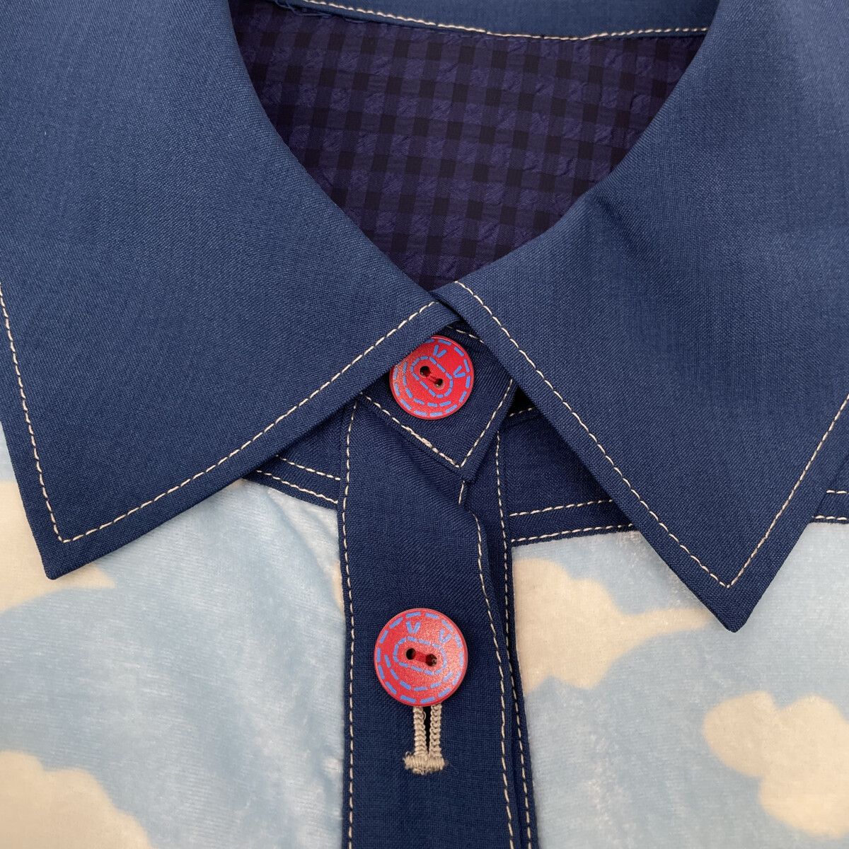 ﾌﾞﾙｰ ﾊﾟﾈﾙ柄