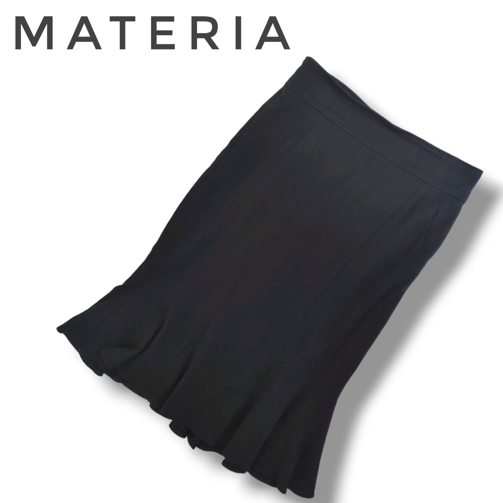 美品】 MATERIA マテリア スカート ひざ丈スカート マーメードスカート 
