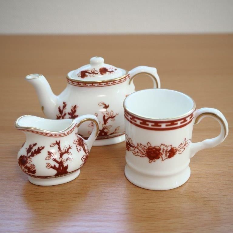 ミニチュア】美品 英国 コールポート インディアンツリー ティー