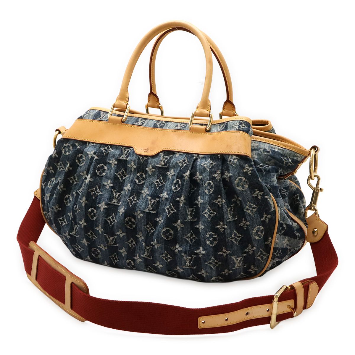 ヴィトン　デニムトート　カバ LOUIS VUITTON ルイ ヴィトン モノグラムデニム カバ レイエGM