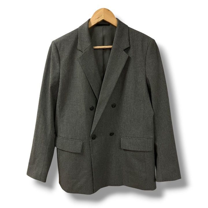 完売品　ユニクロ ダブルジャケット UNIQLO ユニクロ ダブルジャケット 灰 グレー 211-465473 (41-05) 古着