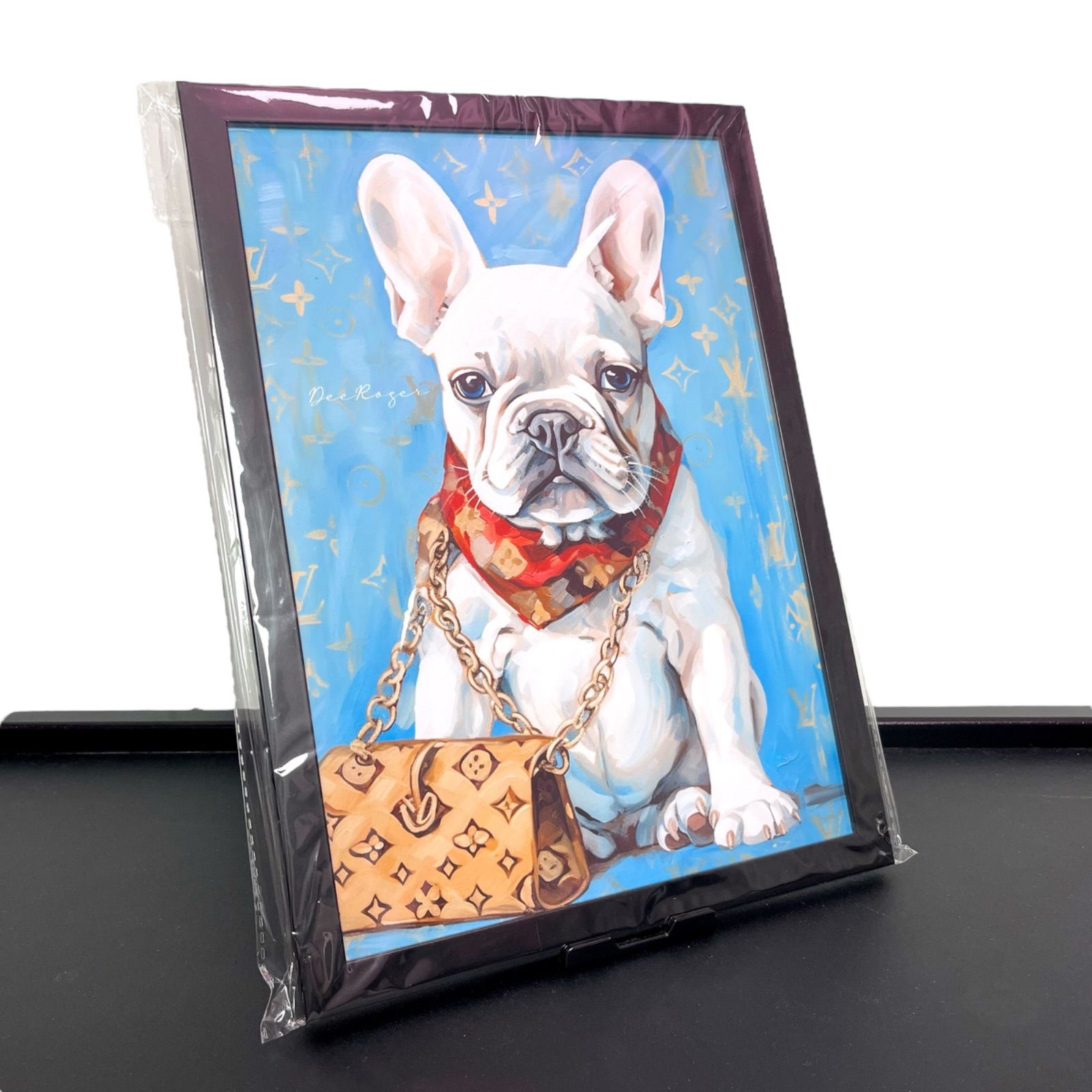 Louis Vuitton Dog Art 額付き ドッグ アートポスター フレンチ