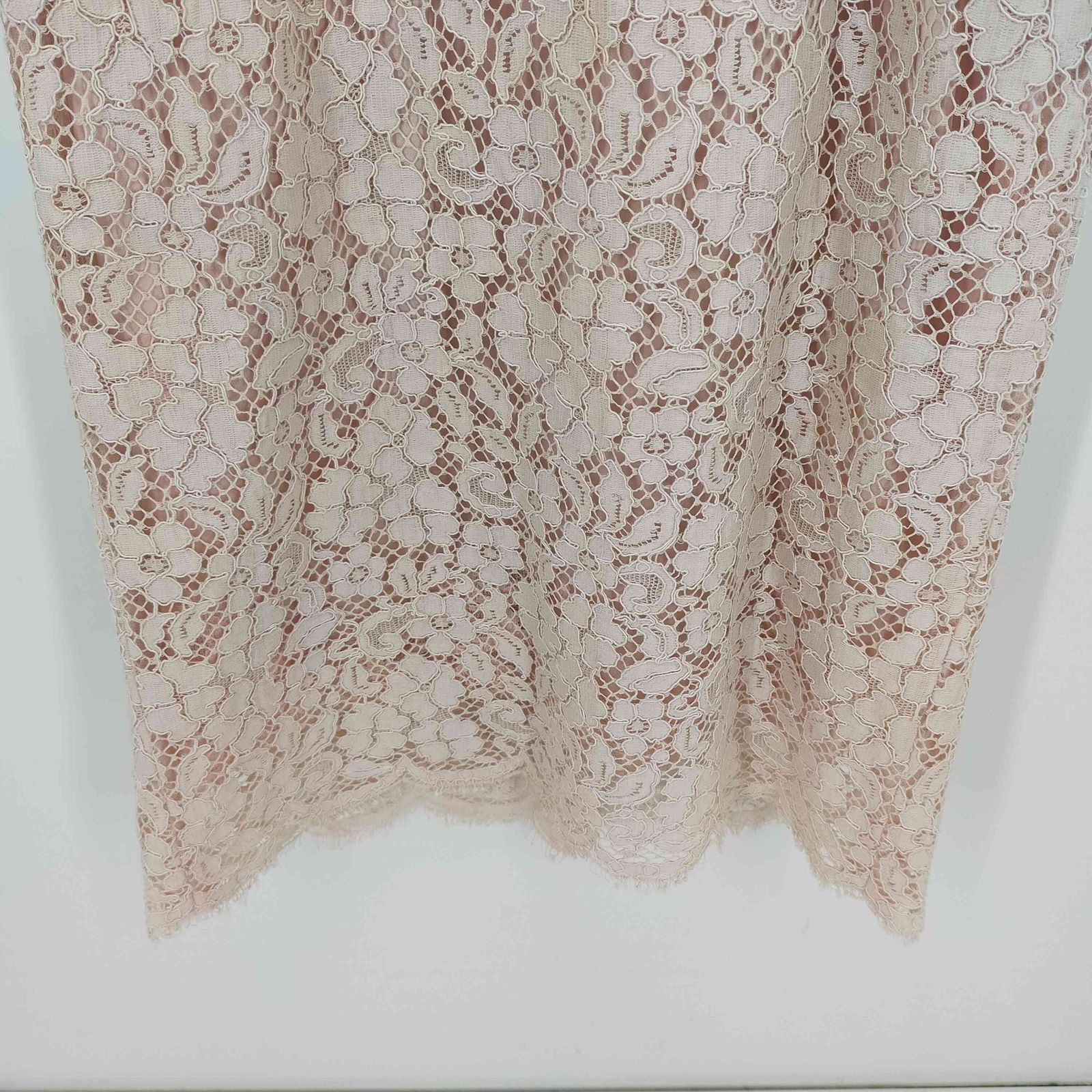 ドルチェ＆ガッバーナ 花柄レース ノースリーブ ワンピース 薄ピンク 36