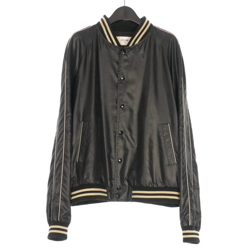 セリーヌ CELINE 20SS カレッジテディジャケット ブルゾン 長袖 XL ブラック 黒 2W1570521 正規
