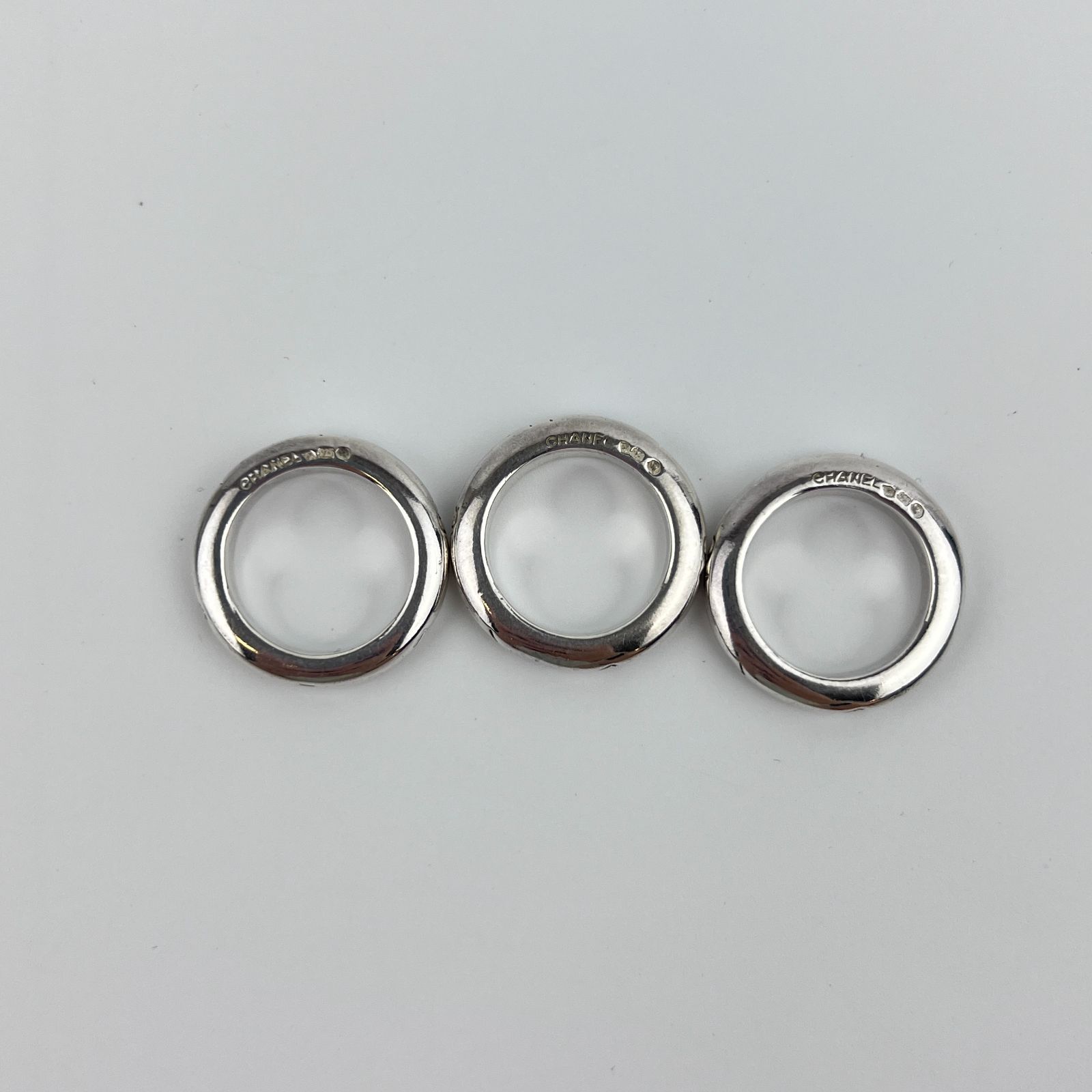 CHANEL ヴィンテージリング　13号14号　ココマーク　ロゴ　シルバーリング CHANEL シャネル ヴィンテージリング 指輪 ロゴ 925 シルバー 約