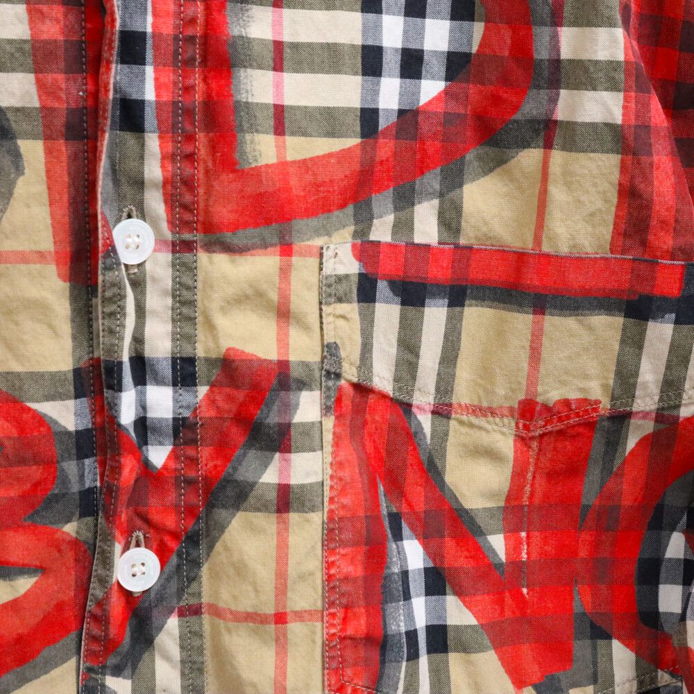 BURBERRY (バーバリー) 18AW Graffiti Print Vintage Check Shirt 総柄 