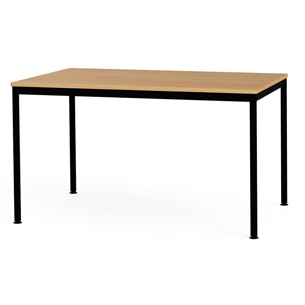 ナカバヤシ フラットテーブル120×75ｃｍ オーク ブラック FDF-1275KMBK
