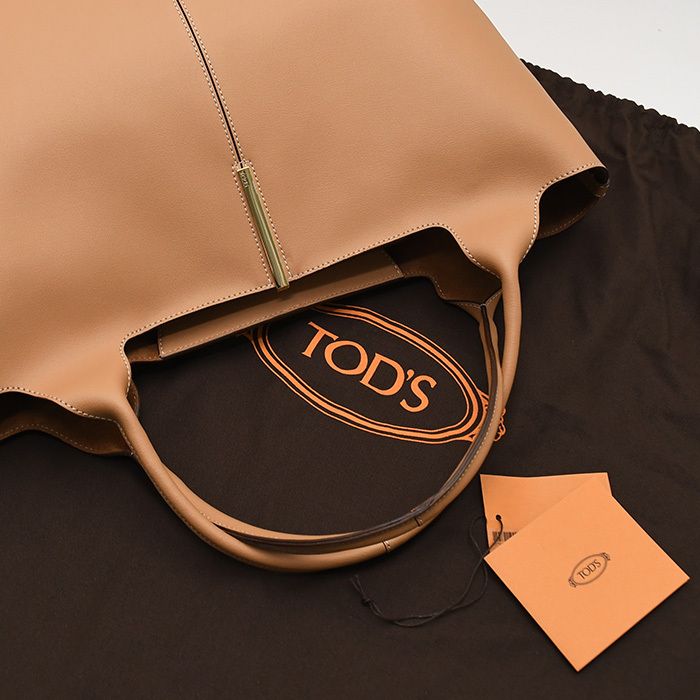 TOD'S トッズ レザー ショッピング バッグ ミディアム-スモール - メルカリ