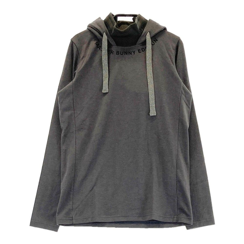 サイズ 0 MASTER BUNNY EDITION マスターバニーエディション 2025年モデル フーディ ハイネック 長袖Tシャツ グレー系 240101345892 ゴルフウェア レディース ストスト