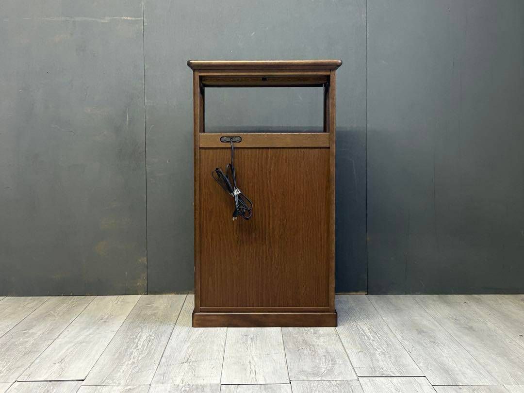 カリモク　karimoku コンセント付き　電話台　キッチンボード　レトロ　nz カリモク karimoku コンセント付き 電話台 キッチンボード レトロ nz