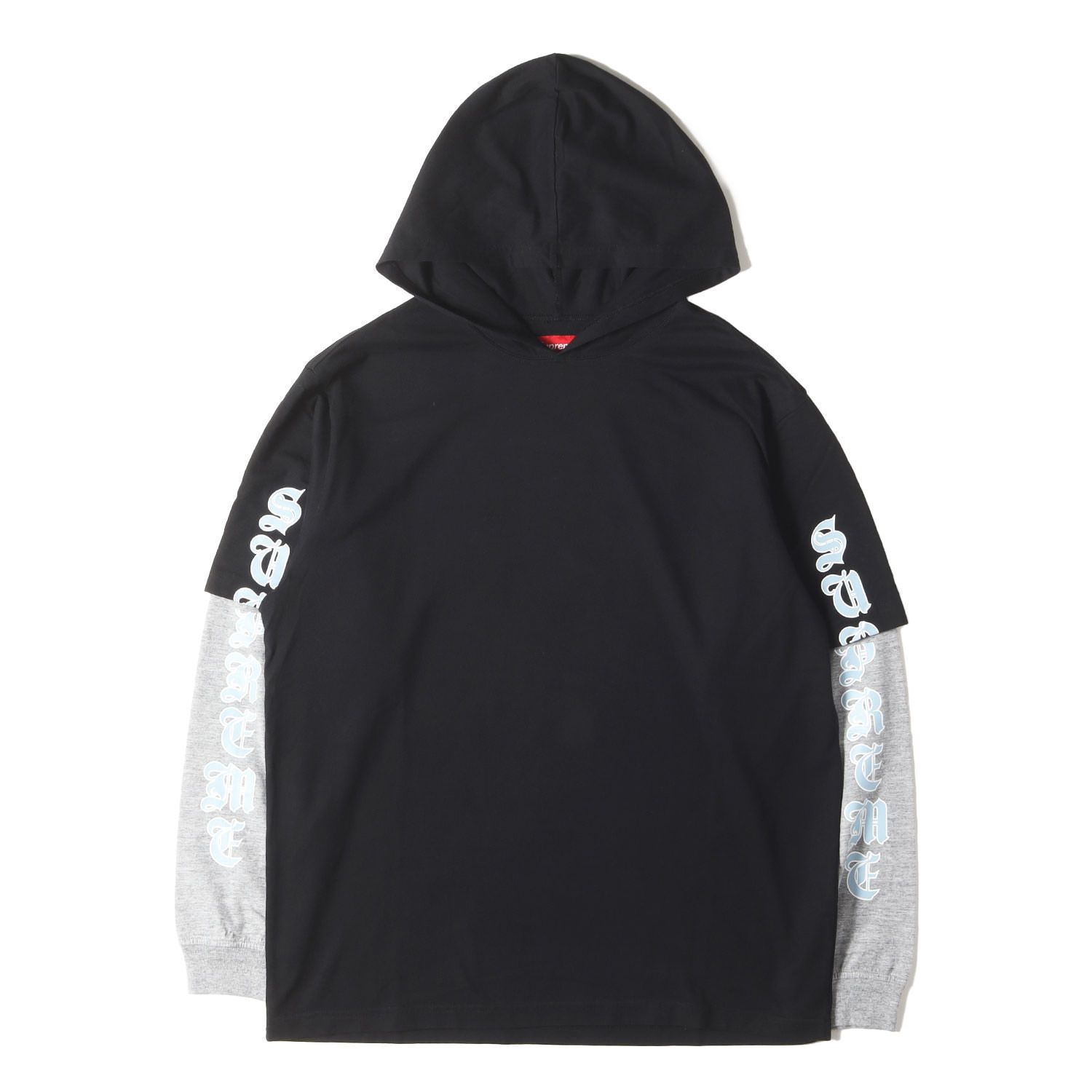 美品】Supreme シュプリーム Tシャツ ブラック×ヘザーグレー