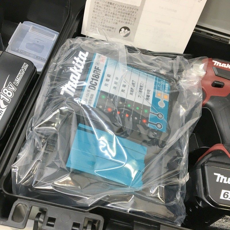  マキタ makita 充電式インパクトドライバ 2台セット 18 V 色 ブラウン レッド DW 3568 インパクトドライバー ドライバー