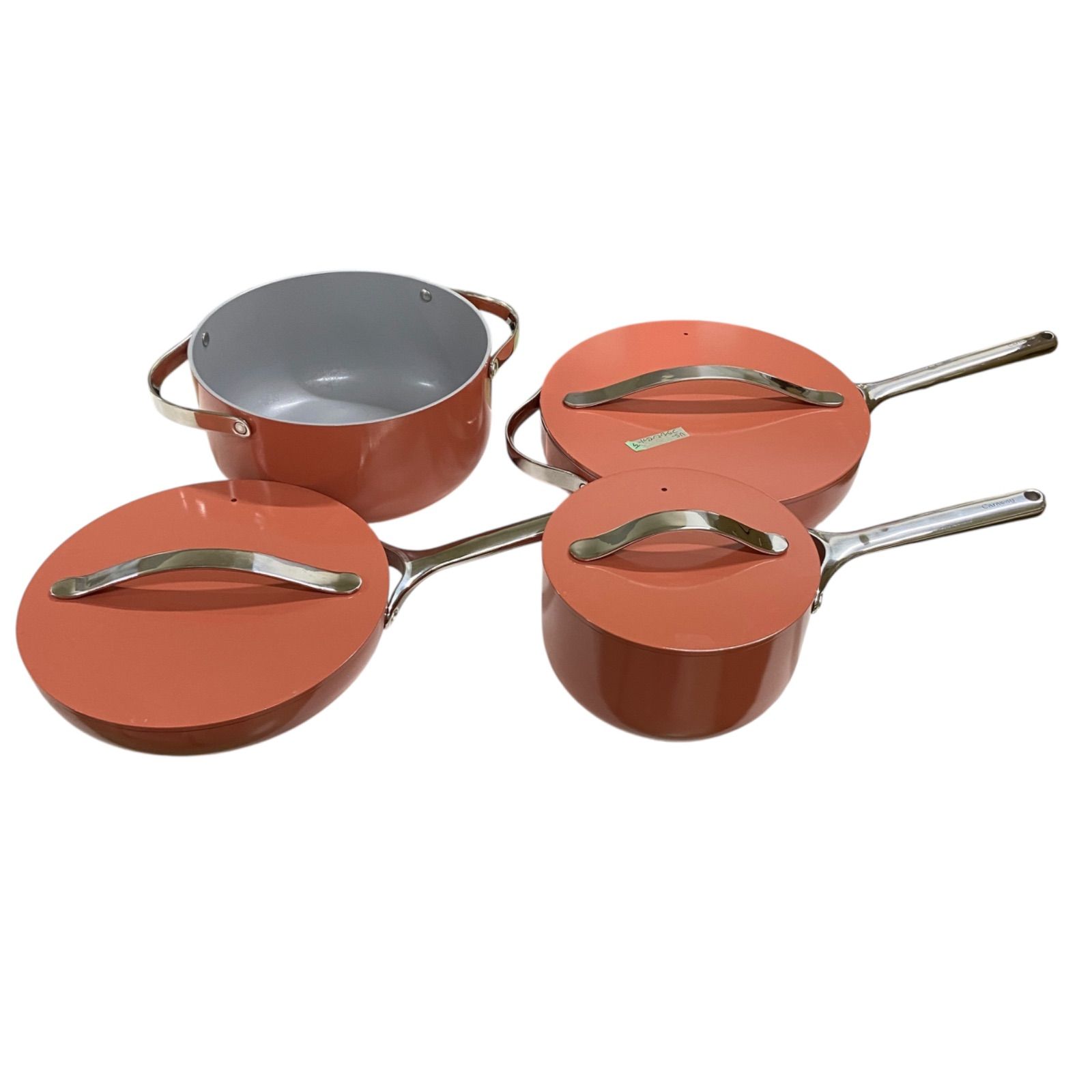 MYB Caraway キャラウェイ ノンスティックセラミック調理器具セット 15点セット テラコッタ オレンジ