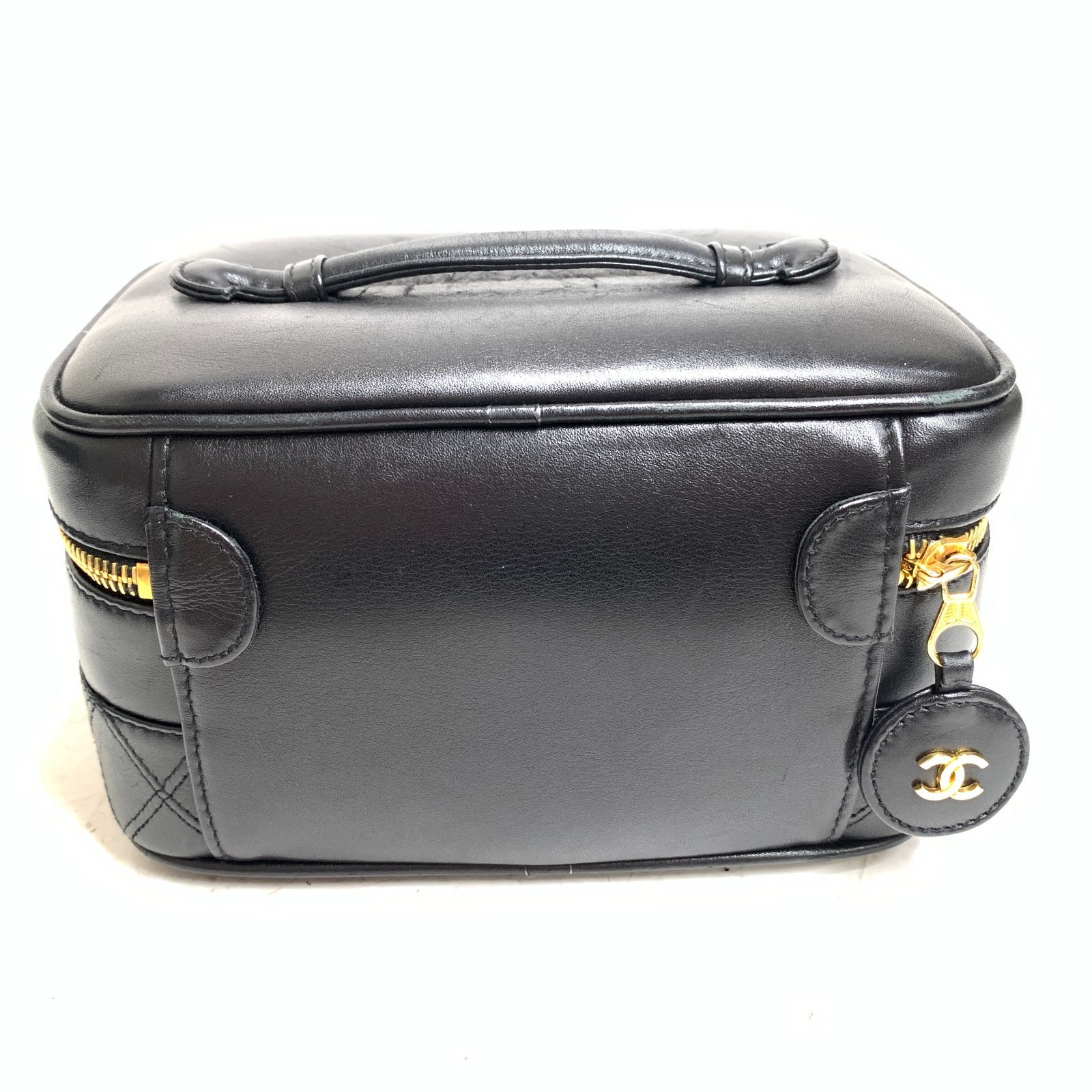 f001 L 鑑定済 CHANEL シャネル ビコローレ マトラッセ バニティ