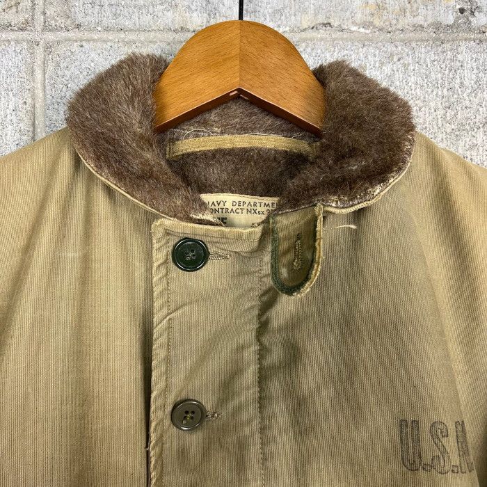 40s U.S NAVY N-1 デッキジャケット サイズ 36 メンズ M位 40 40s U.S NAVY N-1 デッキジャケット サイズ 36 メンズ M位 40