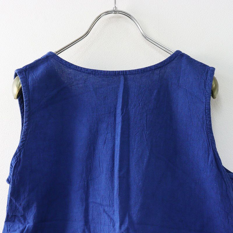 ヂェン先生の日常着 タンクトップ M｜ブルー プルオーバー