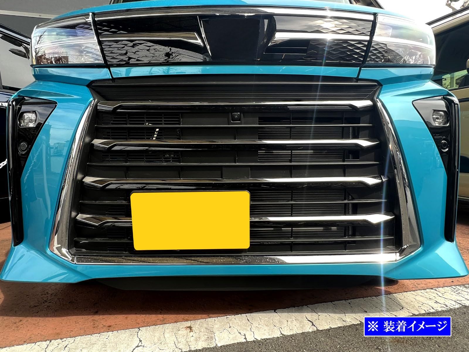 BRIGHTZ タントカスタム LA650S LA660S 後期 超鏡面ステンレスメッキフロントバンパーモール 6PC FBUM MOL 144 LA650 LA660 A650 A660 650 660 タント カスタム BRIGHTFACE_UK