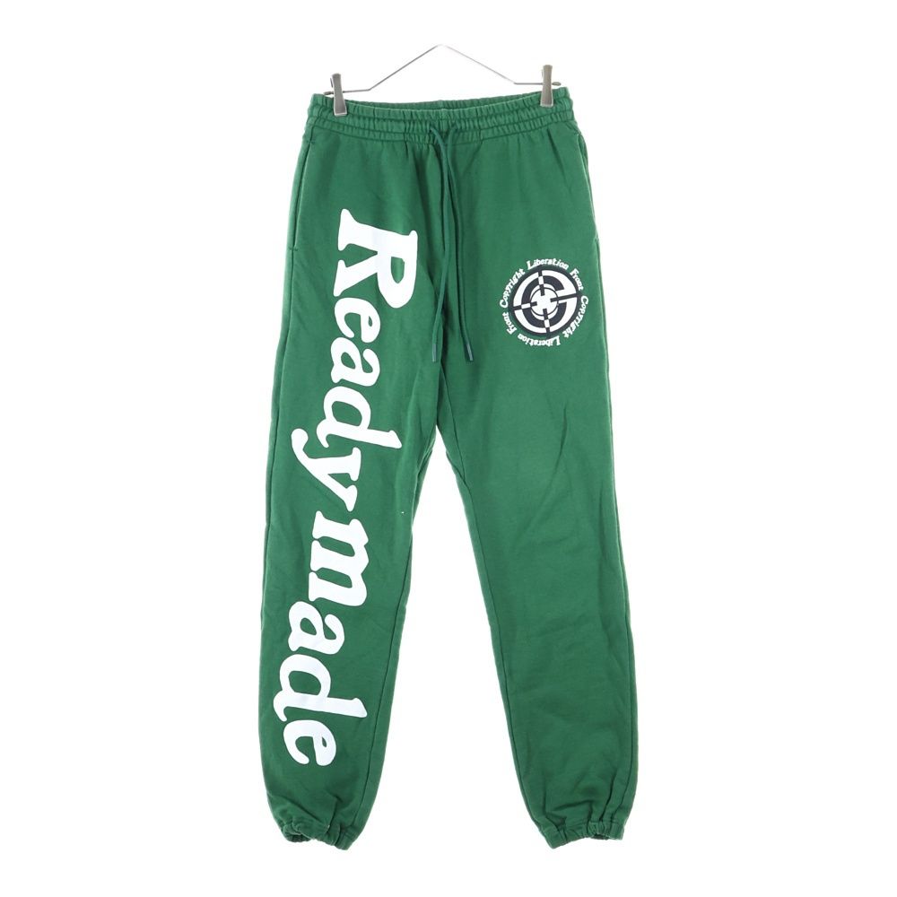 READY MADE レディメイド 22AW RM SWEAT PANTS GREEN ロゴプリント コットンスウェットパンツ グリーン RE-CO-GR-00-00-212