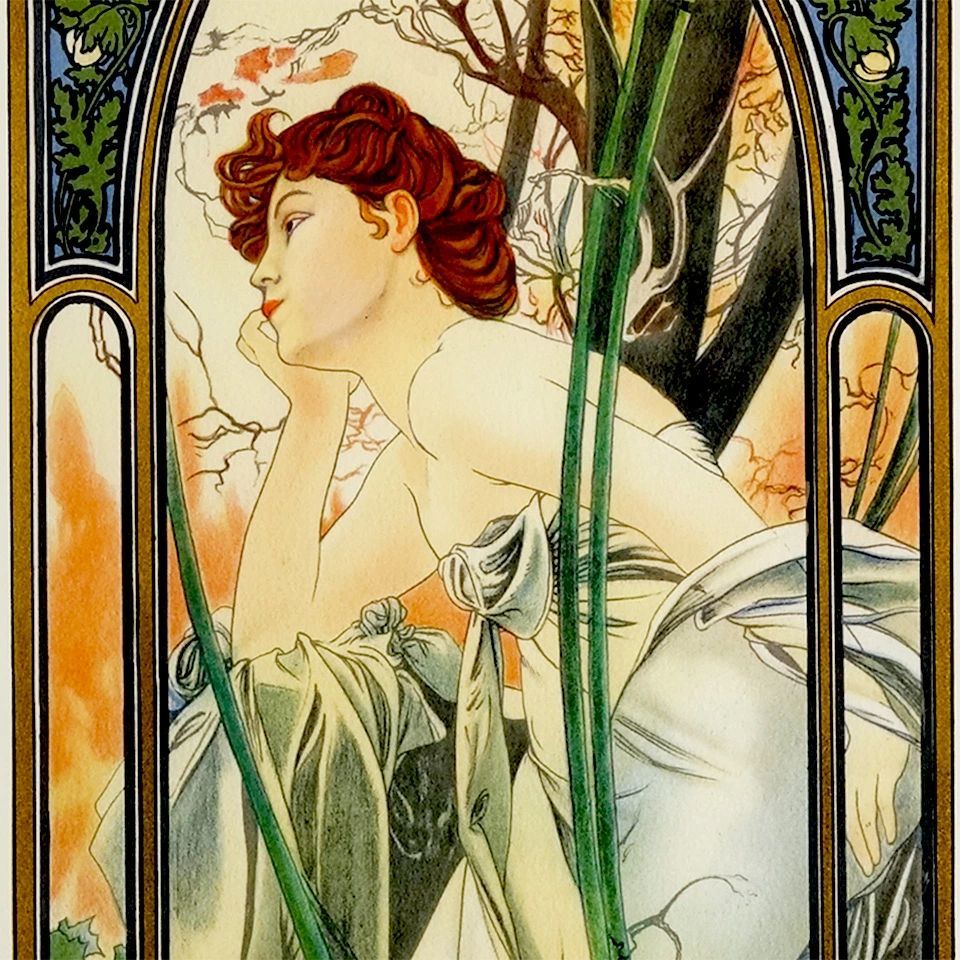 Alphonse Mucha 絵画 1920年製作 ミッシャ財団監修版 ミュシャ財団初の公認ブランド「ミュシャ」がデビュー 国内1号店