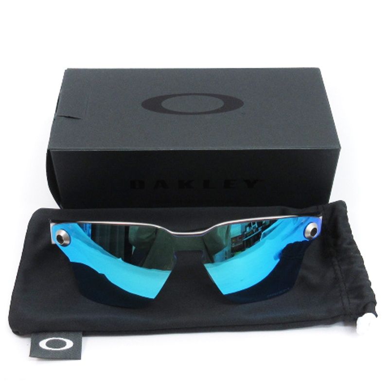 Oakley - オークリー ラグプレート サングラス リムレス OO4139 サファイア 128 オークリー OAKLEY Lugplate ラグプレート スポーツ サングラス