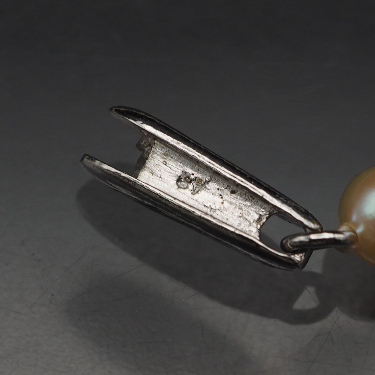T678 淡水真珠 パール SV刻印 ネックレス デザイン シルバー 6月誕生石
