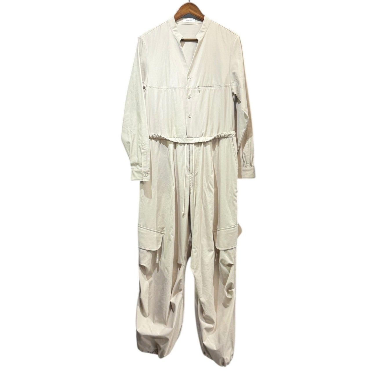 Knuth Marf クヌースマーフ 25SS high-end collarless jumpsuit ジャンプスーツ ツナギ オールインワン KM25SPG09 14504