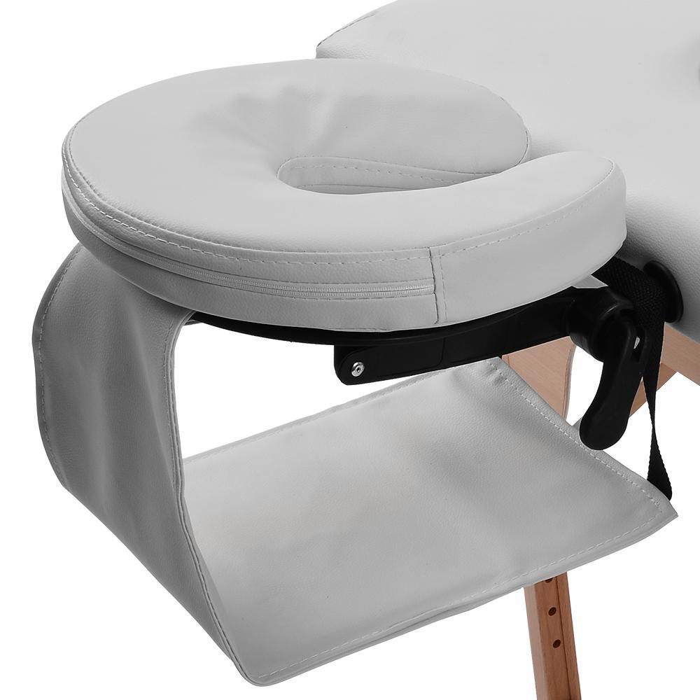 ホワイト】マッサージベッド折りたたみ コンパクト超軽量エステベッド