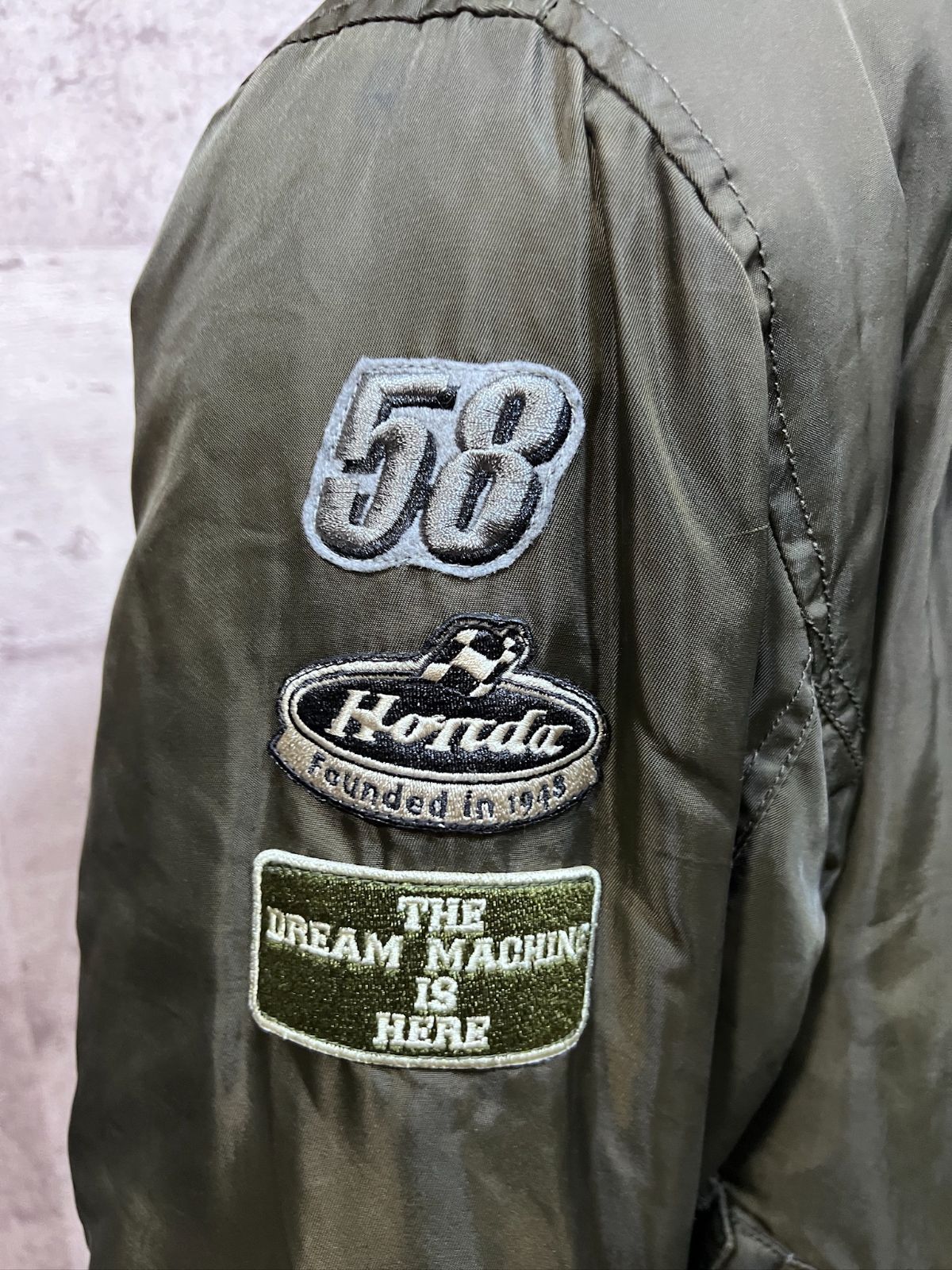 HONDA プロテクター 中綿ライディングジャケット LL ホンダ OSYES-P32 バイクジャケット ライダースジャケット DECORATOM_COM_BR