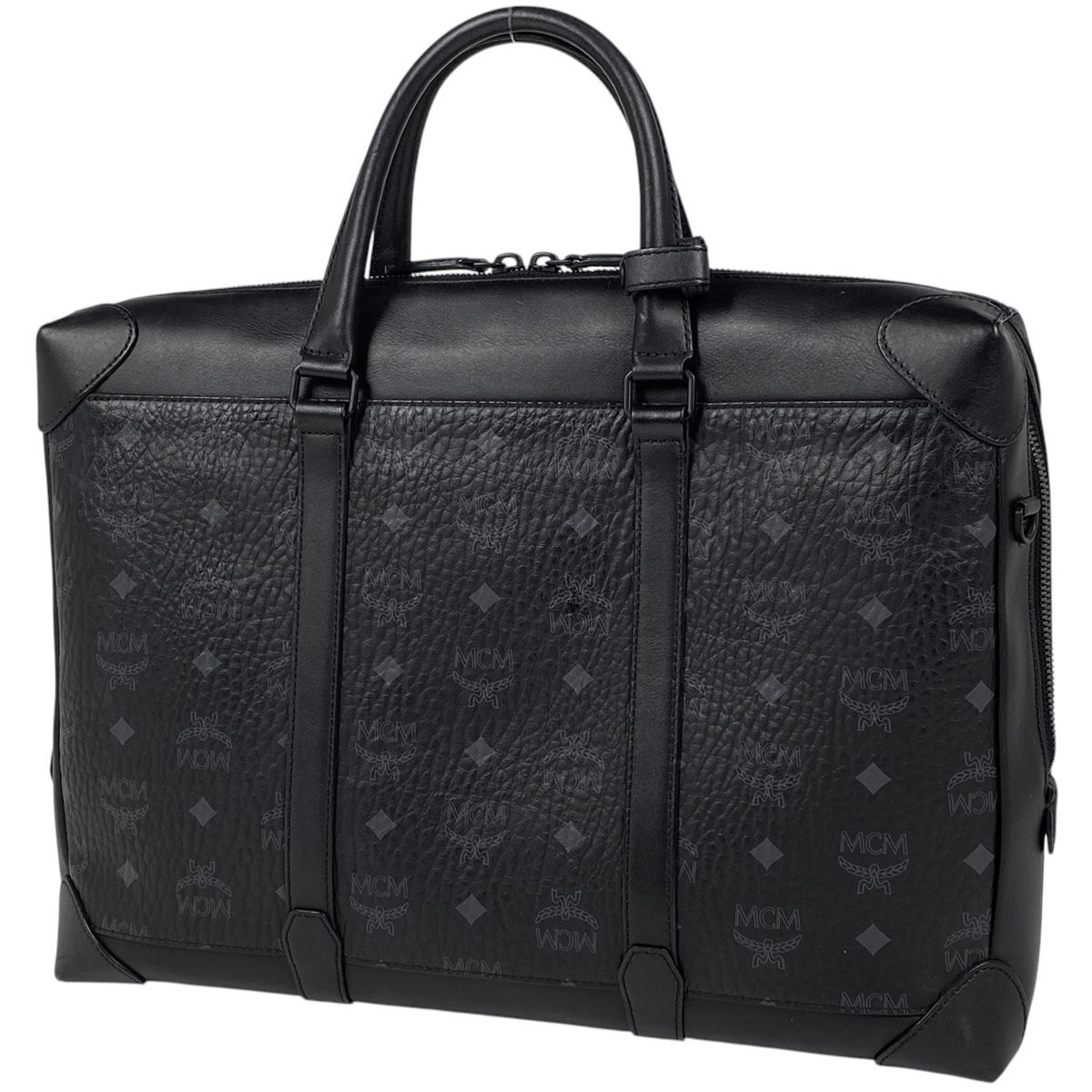 エム・シー・エム MCM ロゴグラム ビジネスバッグ ヴィセトス ブリーフ 