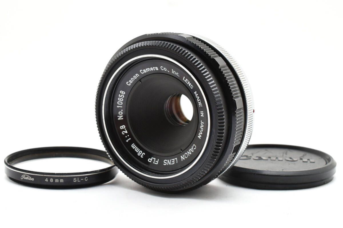 キヤノン Canon FLP 38mm F2.8 Lens PELLIX パンケーキ W0999 AW2357