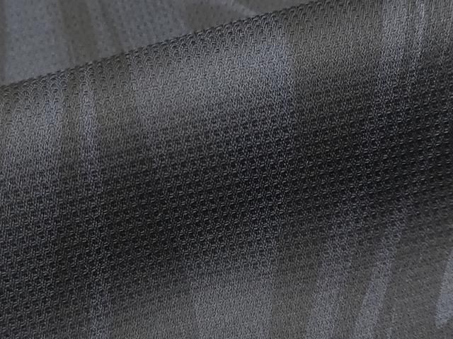 平和屋本店□極上 男性 小紋 墨流し文様 暈し染め 黒地 逸品