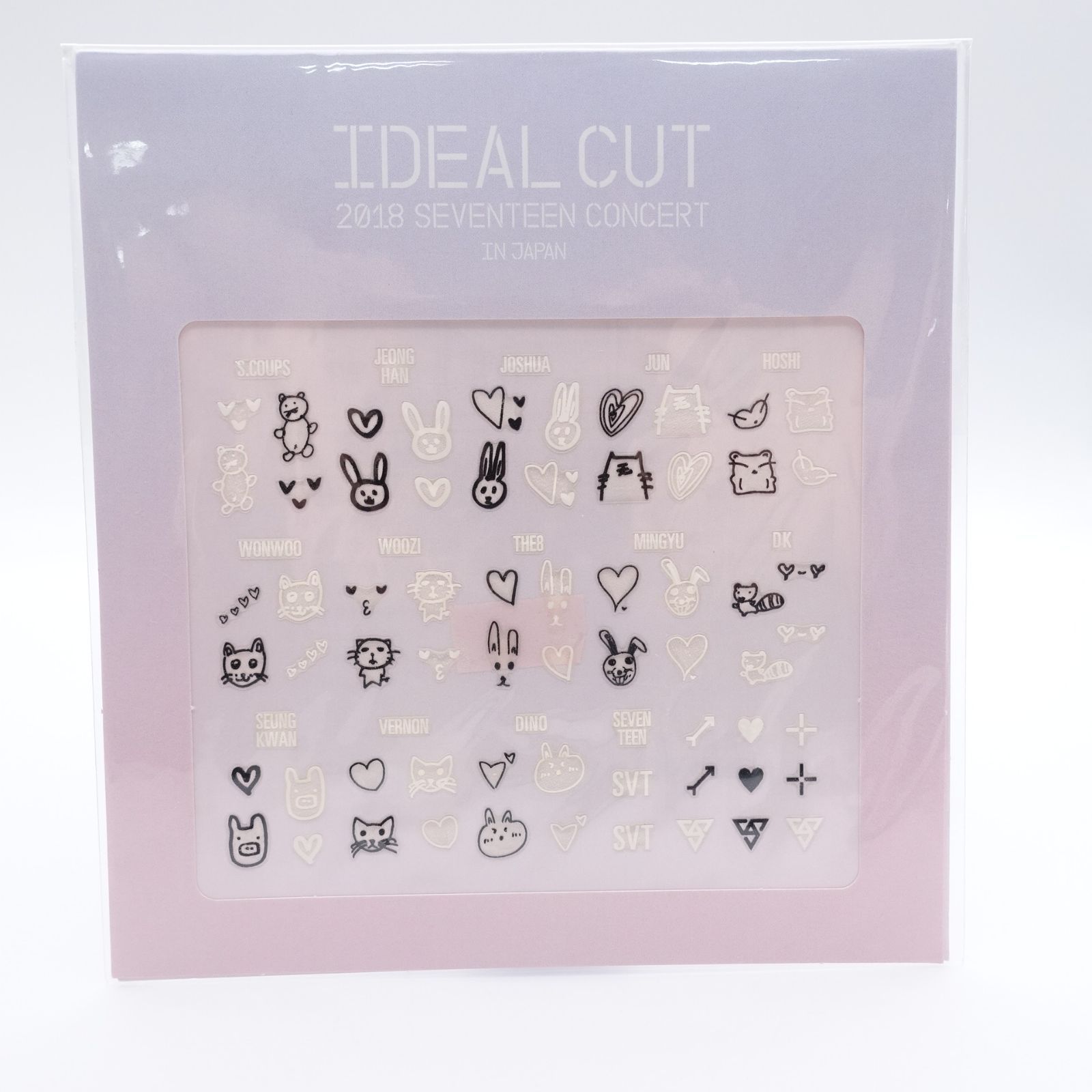 SEVENTEEN IDEAL CUT ネイルシール 24Hエントリーカード