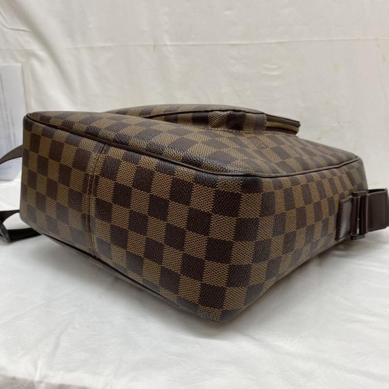 LOUIS VUITTON ルイヴィトン ショルダーバッグ N41441 ダミエ オラフMM ショルダー バッグ 斜め掛け エベヌ レザー A4 PC 収納可能