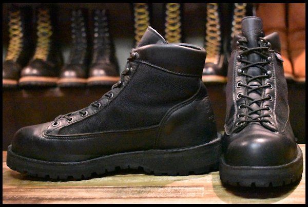7.5EE 良品 白タグ】Danner ダナーライトブラック 31400X 黒 