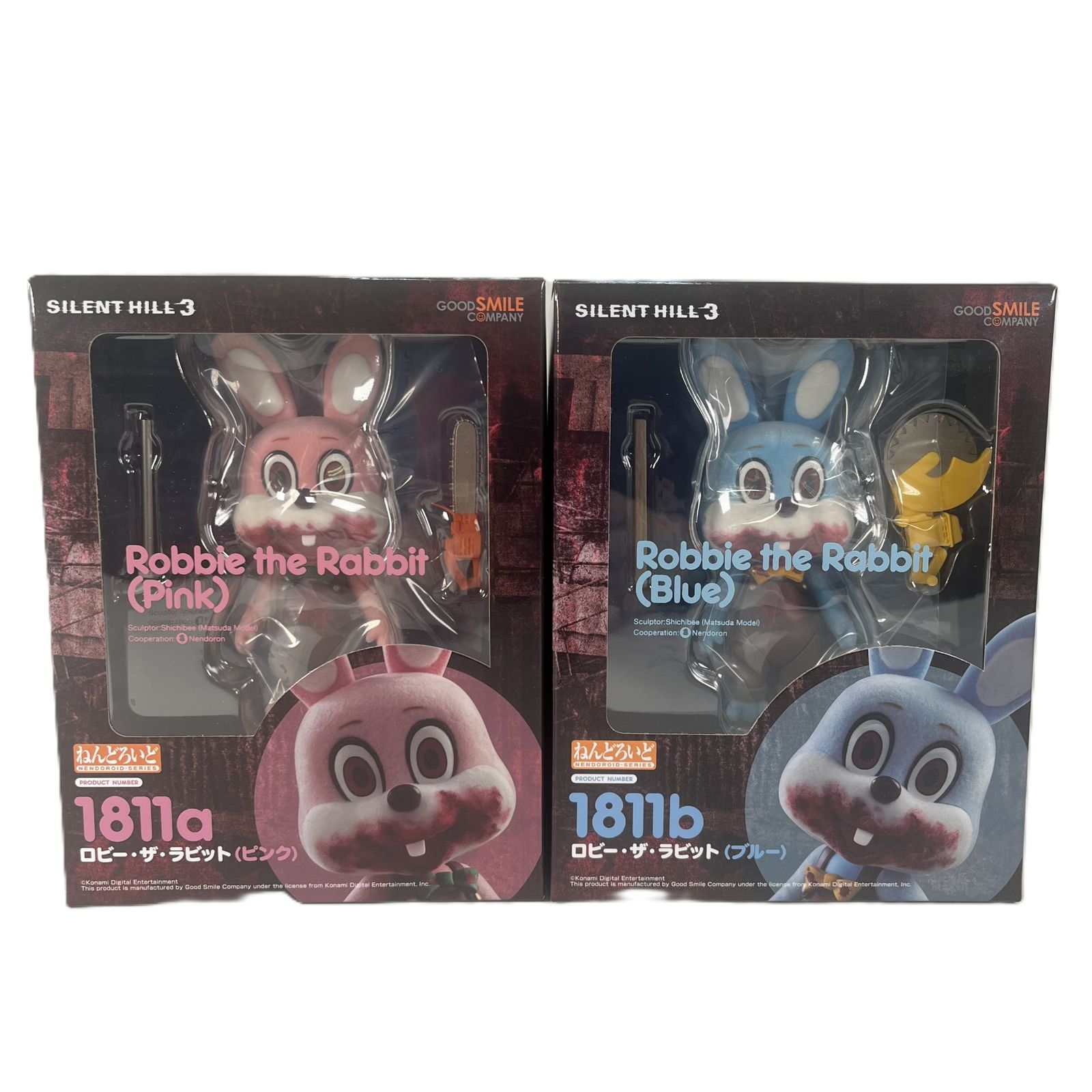 ねんどろいど ロビー ザ ラビット ブルー ピンク サイレントヒル3 2体セット