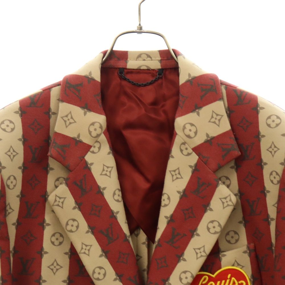 ルイ・ヴィトン ロゴ刺繍 ベージュジャケット
