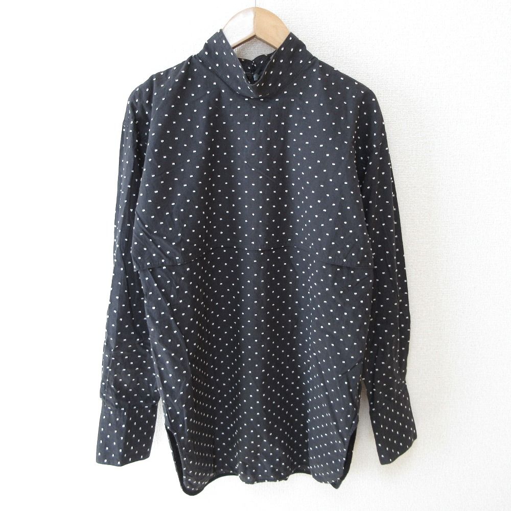 美品 TAKESHI KOSAKA by Y's Pink Label ワイズ ピンクレーベル ドット刺繍 プルオーバー ブラウス チュニック 2 チャコールグレー レディース 古着 中古 美品 TAKESHI KOSAKA by Y's Pink Label ワイズ ピンクレーベル