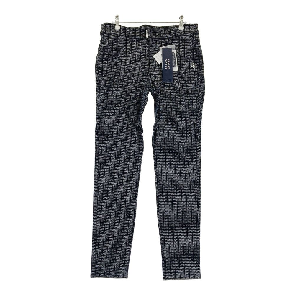 サイズ 2 PEARLY GATES パーリーゲイツ 055-1231804 ストレッチパンツ ロゴ総柄 ブラック系 240101475251 ゴルフウェア レディース ストスト