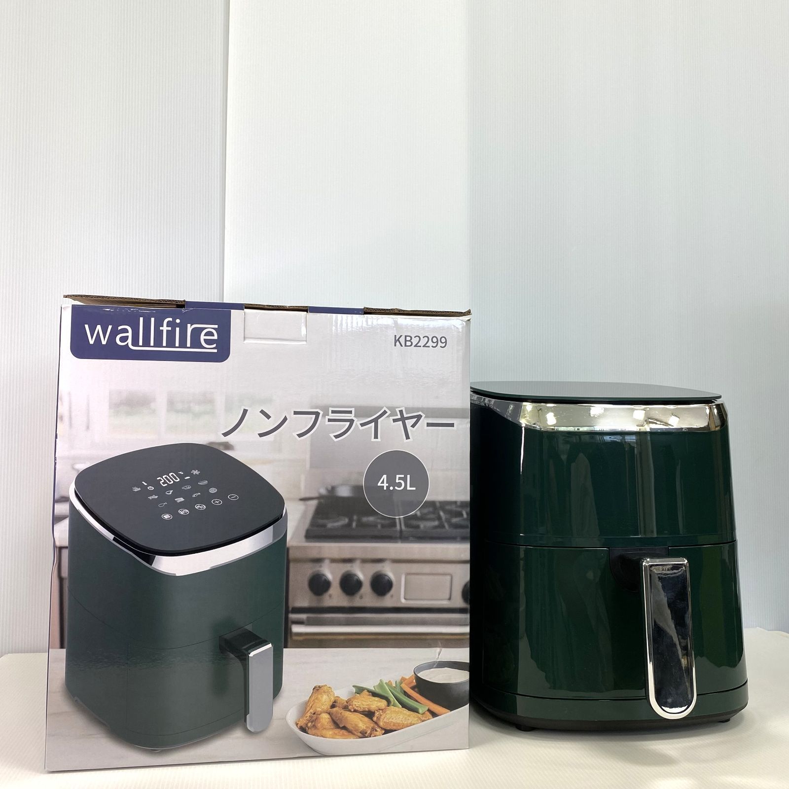 【美品】ノンフライヤー KB2299-1 美品 ウォールファイアーノンフライヤー【品番 KB2299】取扱説明