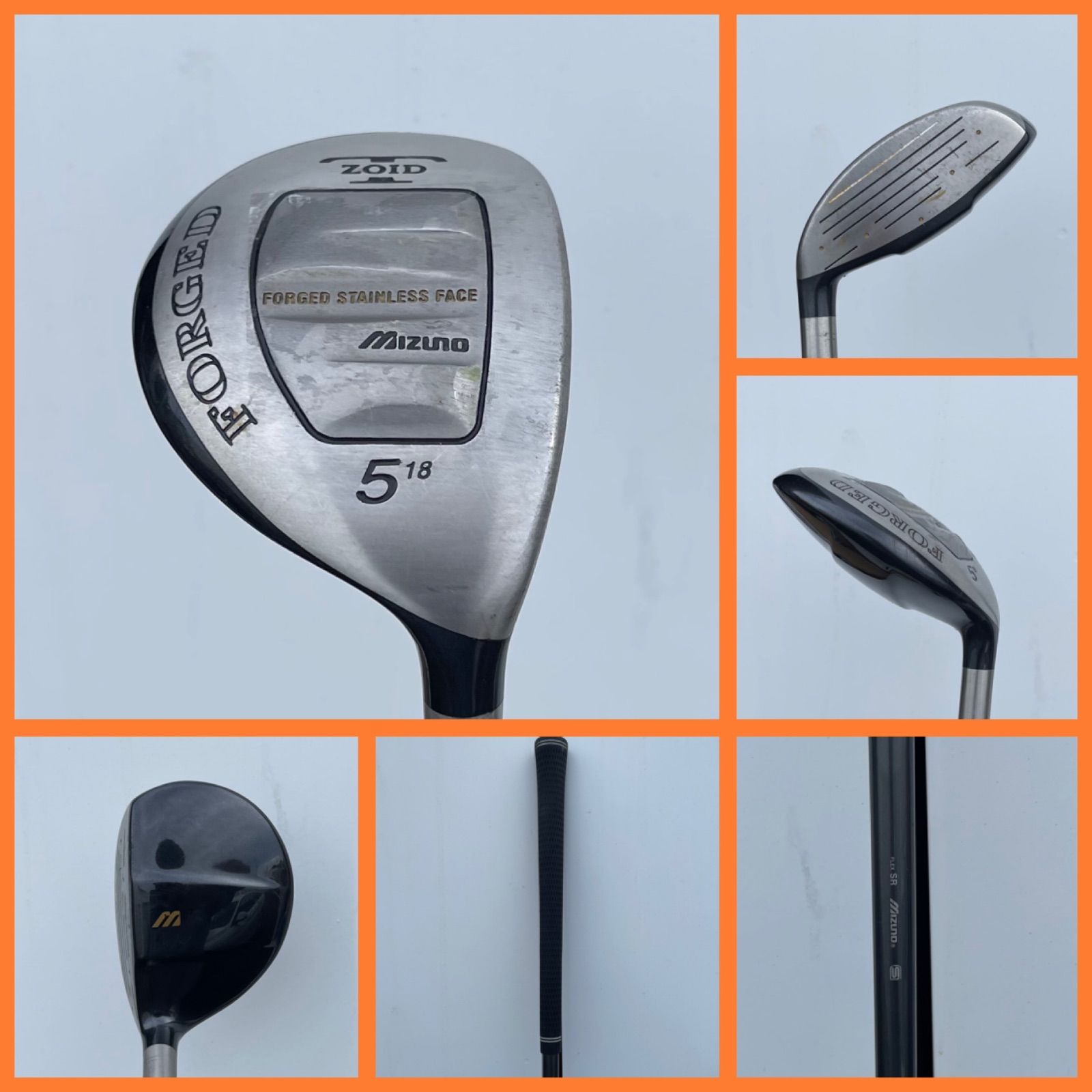 57-2310-3 再入荷 送料込み ミズノ ユーティリティー T-ZOID FORGED 名器 5番18度 SRフレックス やさしくて 操作性の良いユーティリティーです