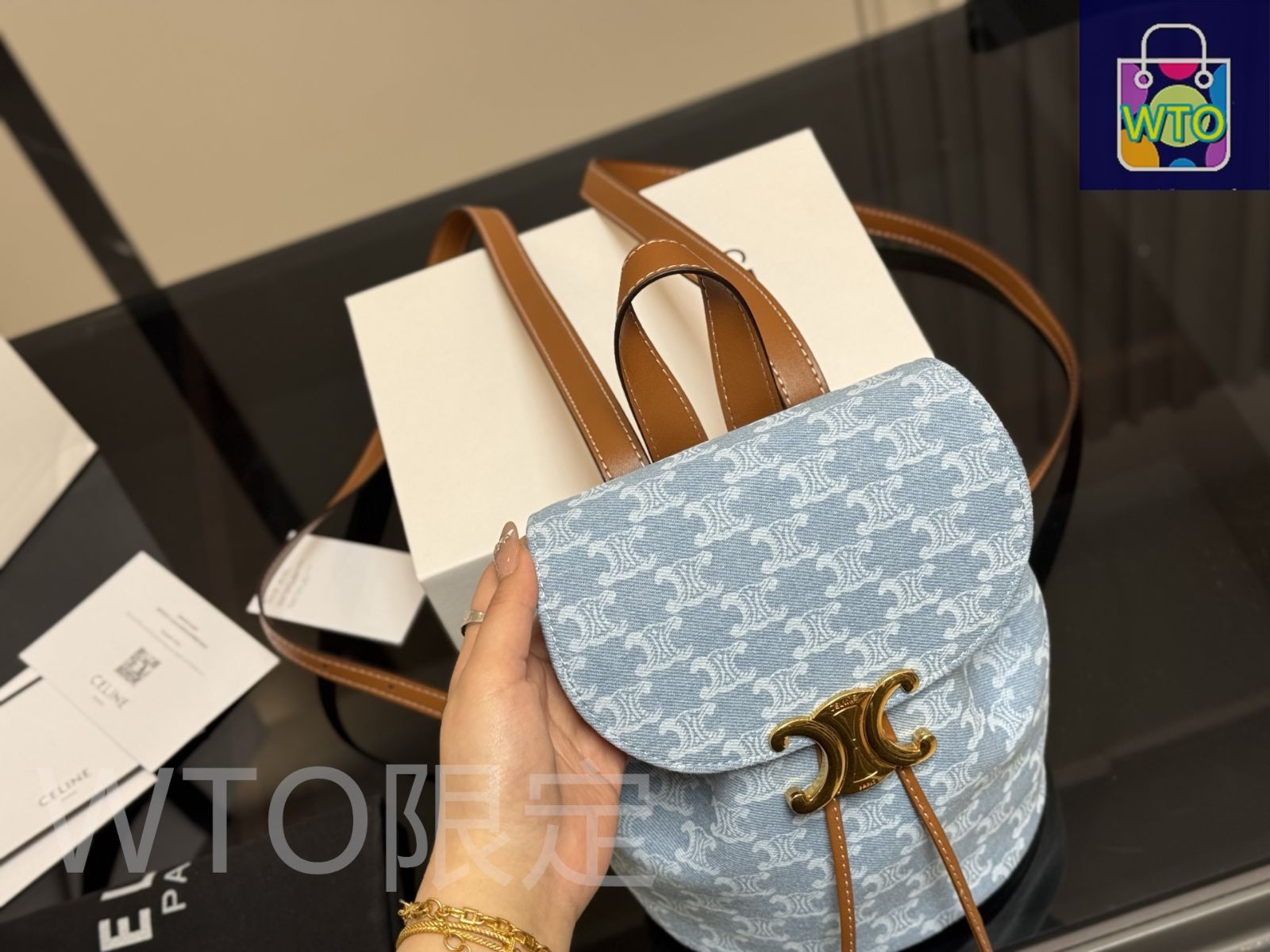 今日特価】Celine セリーヌ ミニ ダブルショルダーバッグ 牛皮