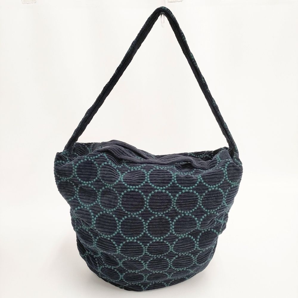 mina perhonen 21AW tambourine ショルダーバッグ 大 定価28600円 コーデュロイ ショルダーバッグ グリーン ネイビー レディース ミナペルホネン 5-1014T◎