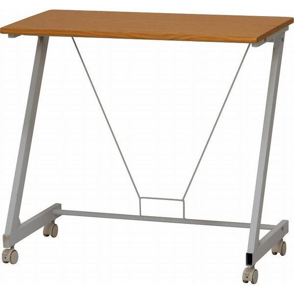 クーポン配布中-スーパー 対象 ワークデスク キャスター付き ムービン メープル