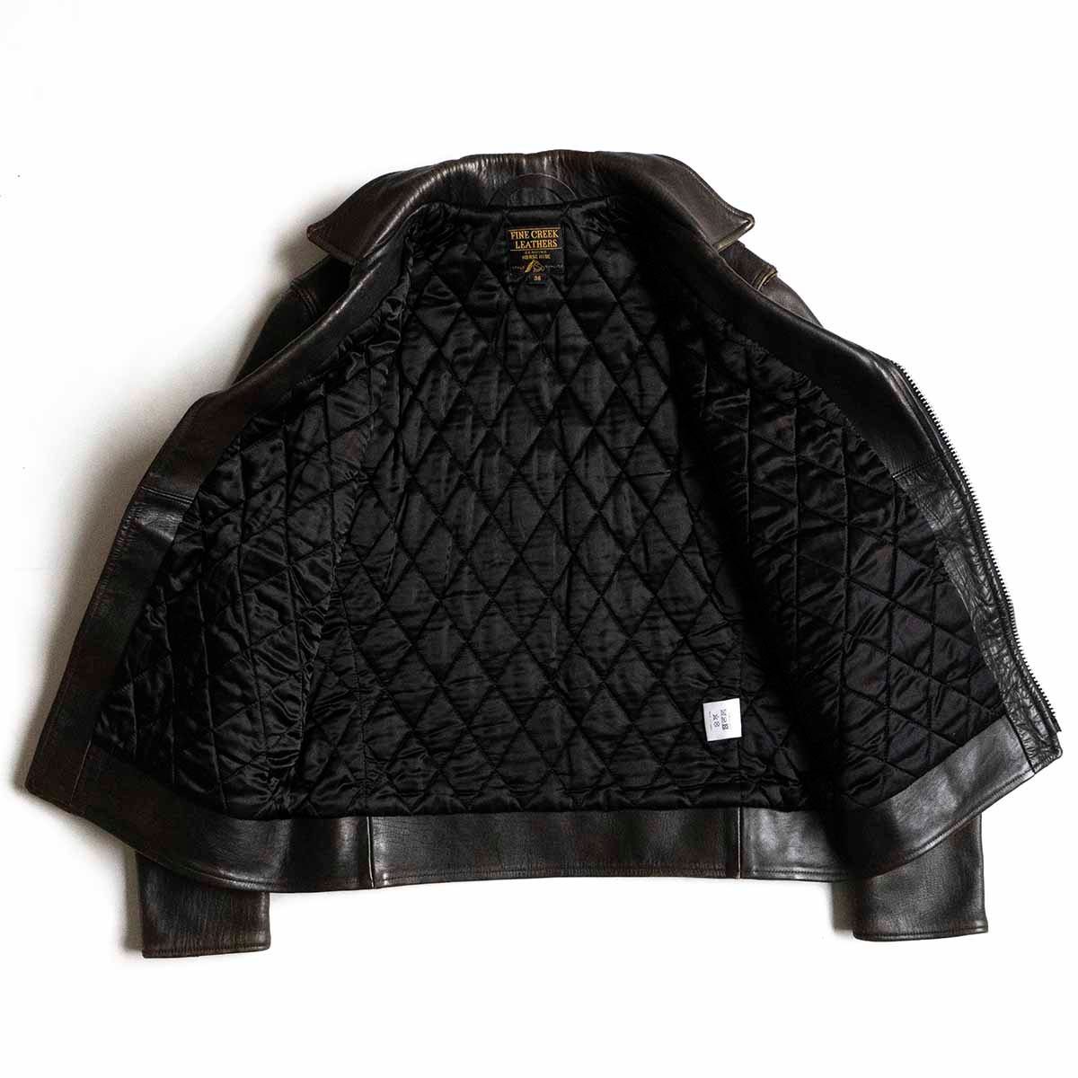 最高級】FINE CREEK LEATHERS【Leon Custom ホースハイド ライダース 