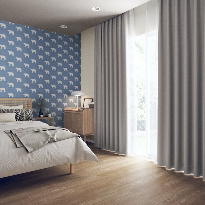 サンゲツカーテン サンゲツ】遮光1級 無地 グレー系 厚地カーテン 巾90cm×丈180cm 2枚組