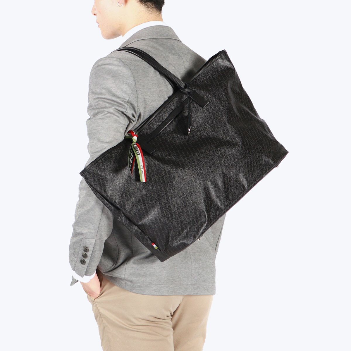 未使用/定7.9万 】PYLOOT パイロット レザー トートバッグ ネイビー 