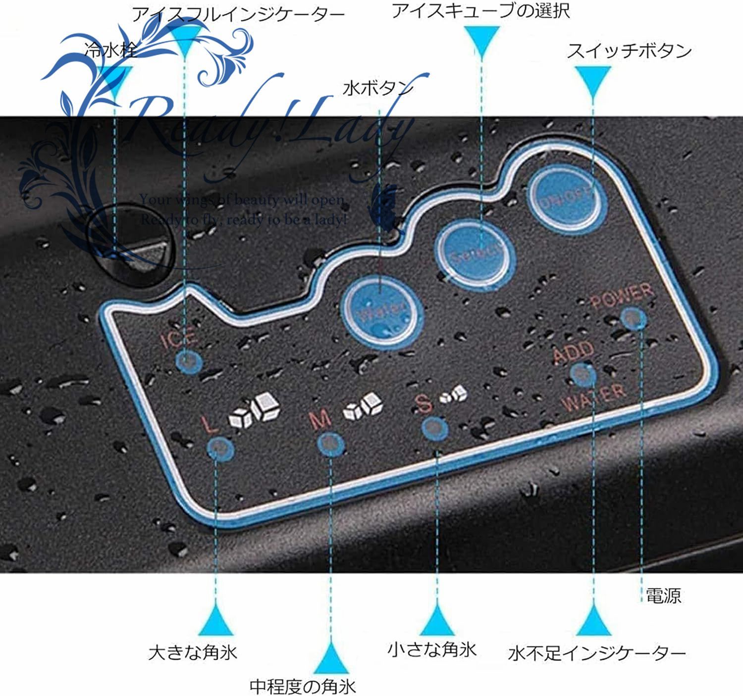 全自動高速製氷機、家庭用 業務用 製氷機 卓上型 毎日の出力25kg 全自動高速製氷機、家庭用 業務用 製氷機 卓上型 毎日の出力25kg