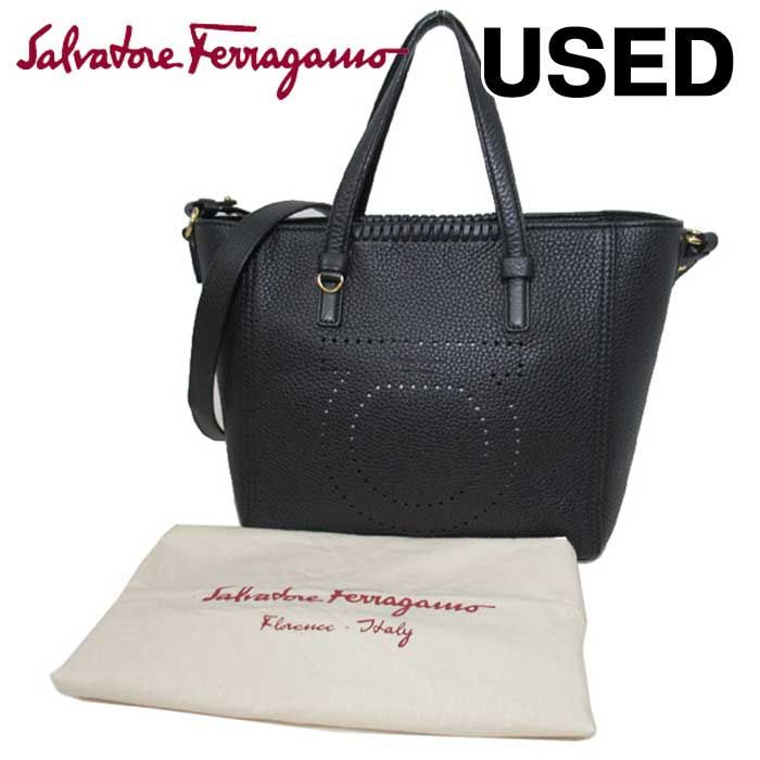 フェラガモ 2WAY トート Salvatore Ferragamo レザー - メルカリShops