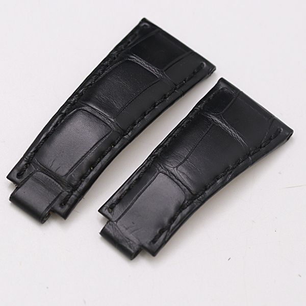 良品 ロレックス 純正ベルト B80118 レザー ブラックカラー 20mm用
