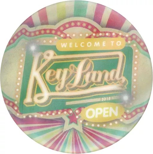 中古】バッジ・ピンズ キー(OPEN/ホロ加工) 缶バッジ 「KEY LAND